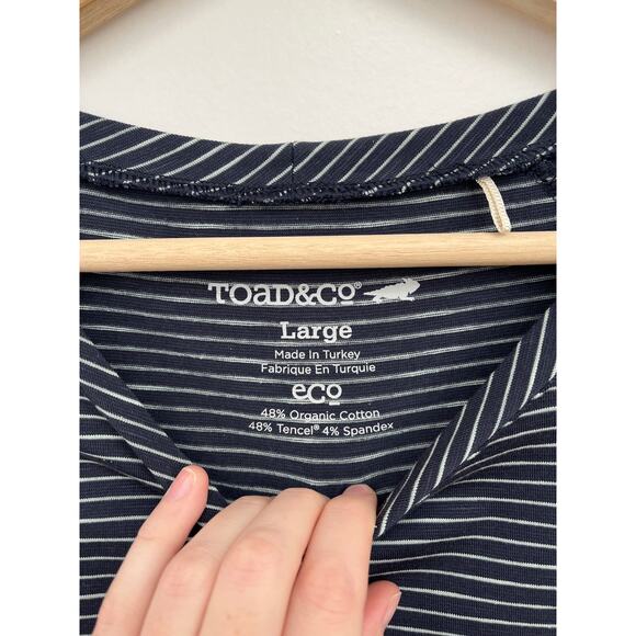 Toad & Co Windmere II Tencel Organic Cotton Long-Sleeve Fit & Flare Dress Large - Picture 8 of 14